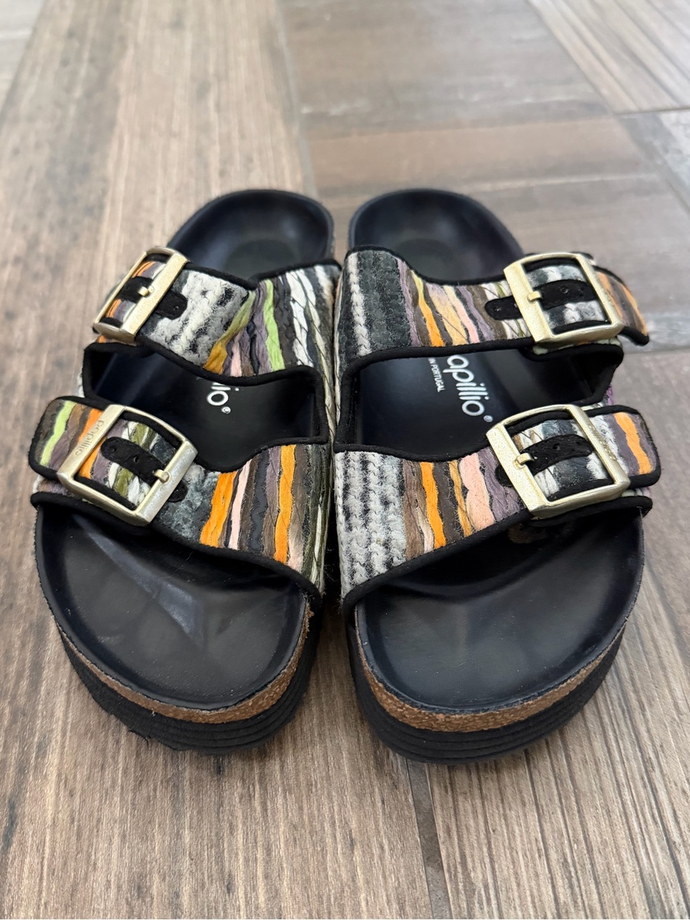 Birkenstock Arizona Papillio French Piping Sandals size 7 - Picture 3 of 10